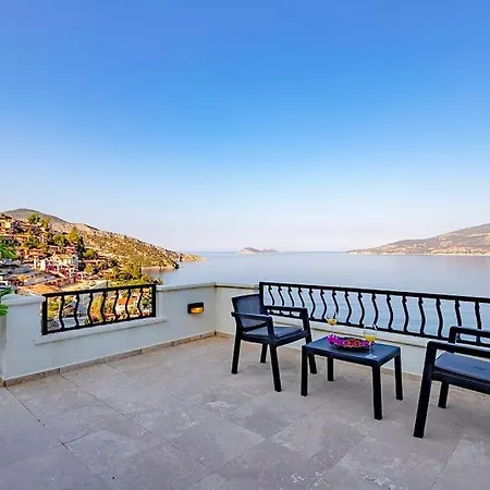Willa Seafront, Sunset And Mountain View In Komurluk, Kalkan